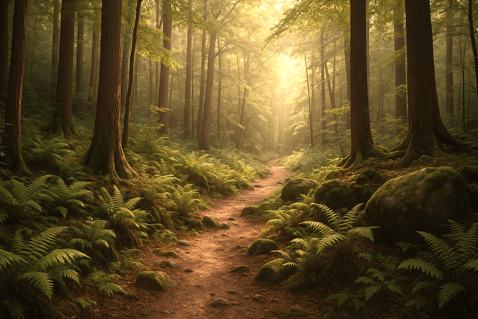 origen-budista-del-mindfulness-camino-en-bosque